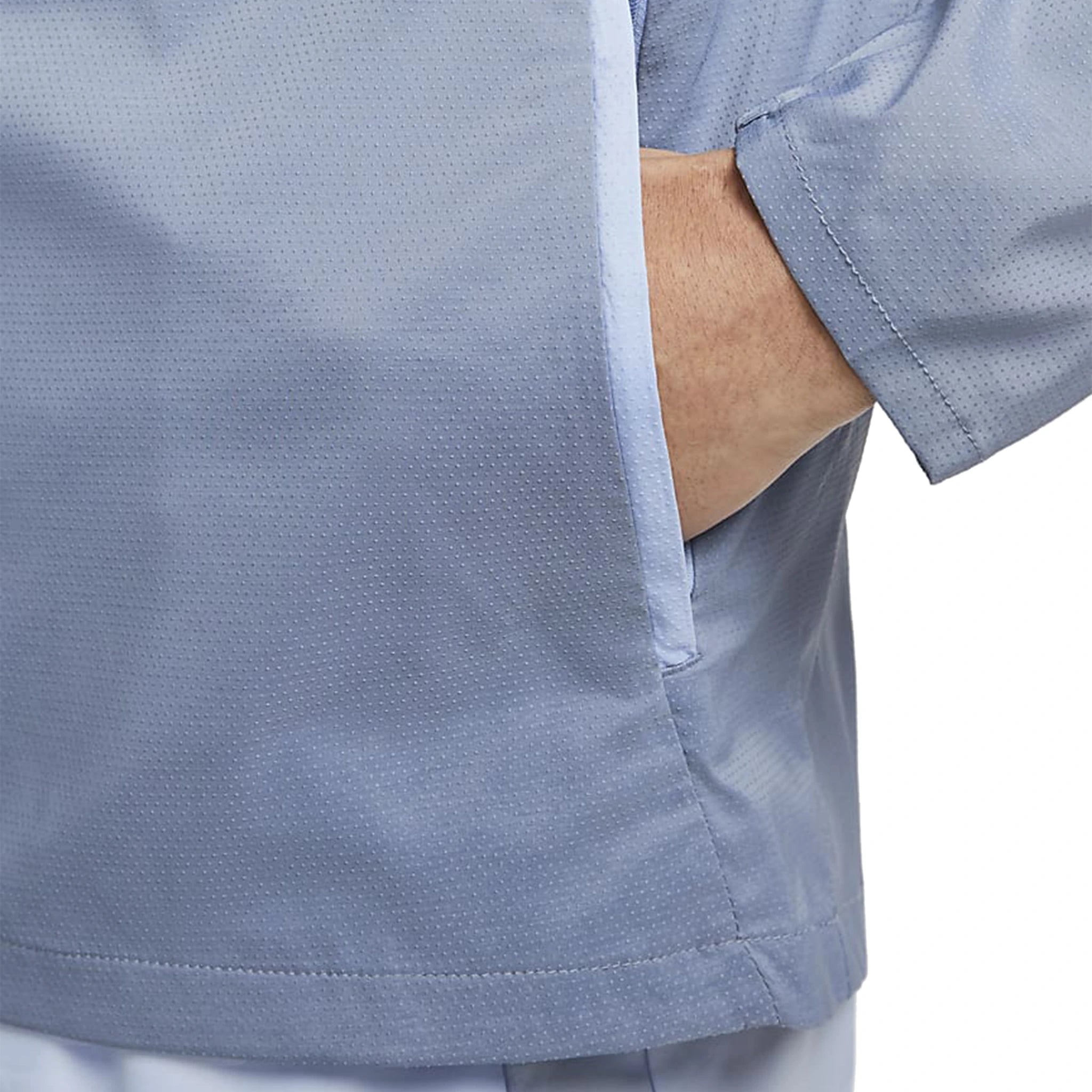 Pocket view of Nike Repel Packable Cobalt Blue Windrunner Jacket CZ9071-479